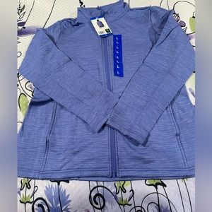 🚴🏿‍♀️ New! 32•Degrees Heat Purple Long Sleeve Zip Slit Pockets Jacket Size L